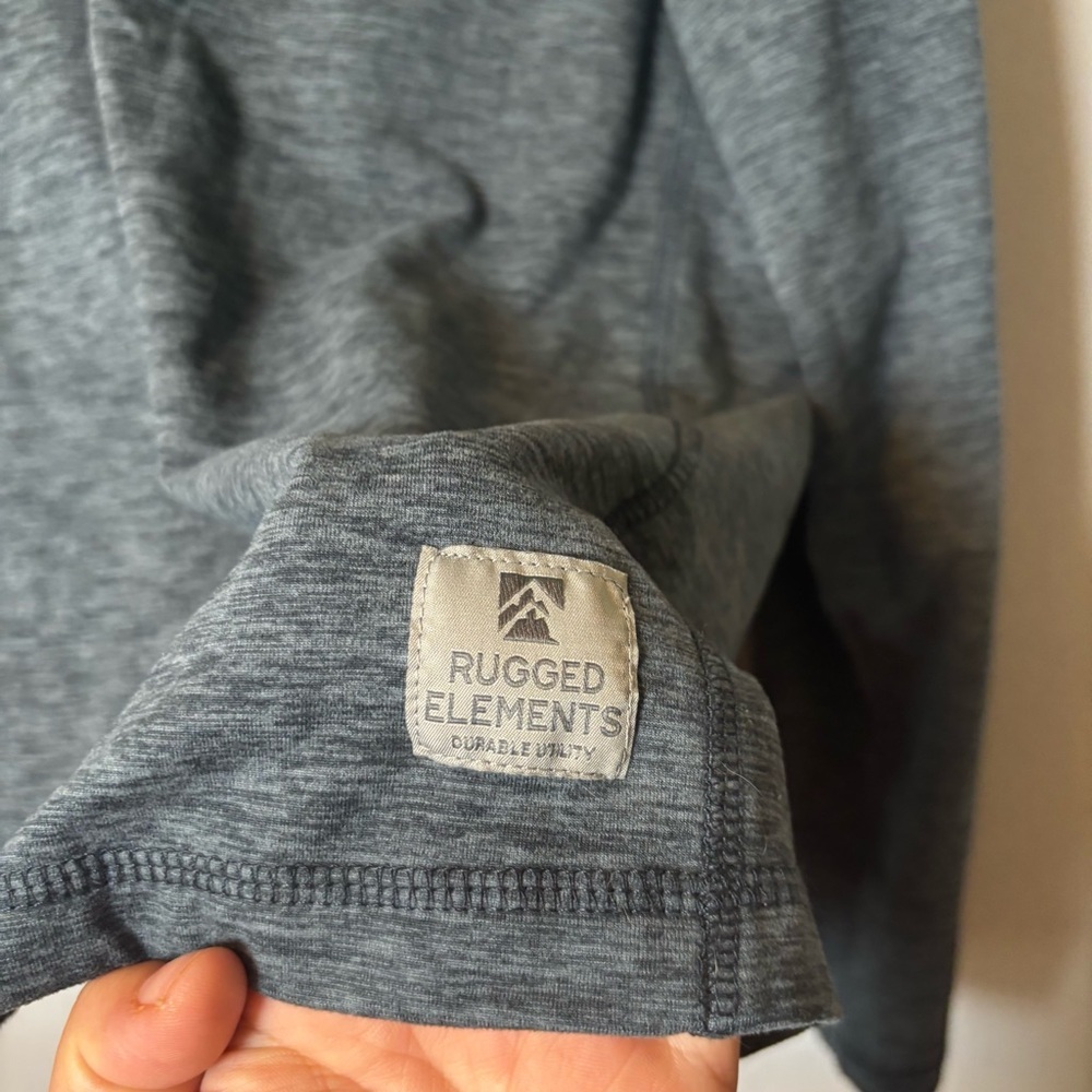 Rugged Elements Durable Utility Mens Size Large Blue Long-sleeve Tee - Picture 2 of 4